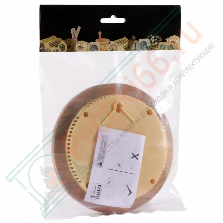 Термогигрометр круглый 231-THD, кедр (Sawo)