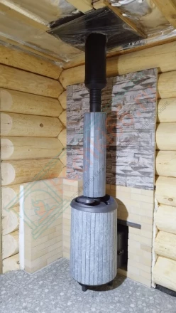 Печь для бани ProMetall Атмосфера L "Талькохлорит" (монтаж 12.2023)