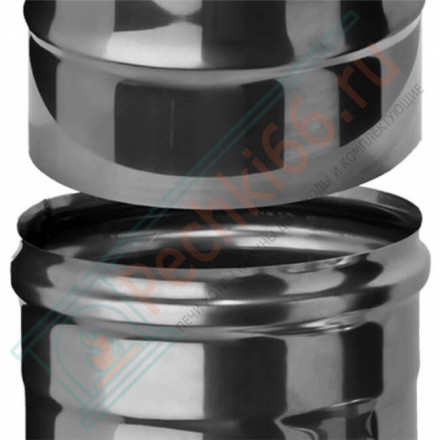 Сэндвич труба для дымохода L=1м (Aisi-304/0,8-НЕРЖ) d-150/210 (Ferrum Austenite HF Ceramics)