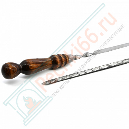 Набор шампуров L=55 см, с деревянной ручкой, 10 шт