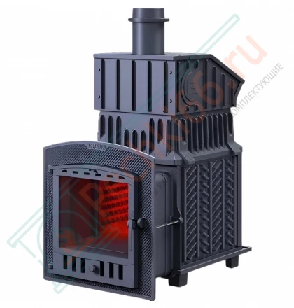 Печь для бани Гефест Гром 50 (П2) в облицовке Президент 1200/40 Серпентинит (ТехноЛит)