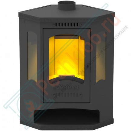 Печь-камин Антей три стекла угловой (Kennet)
