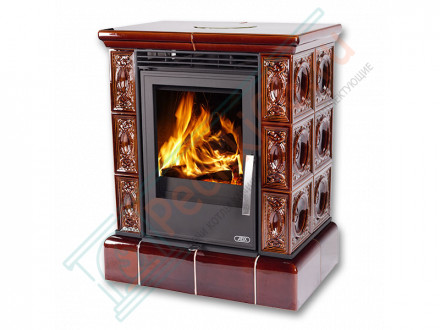 Керамическая печь Helvetia KPI, кафельный цоколь, Т/О 6.9 кВт, 2-цвета (ABX)