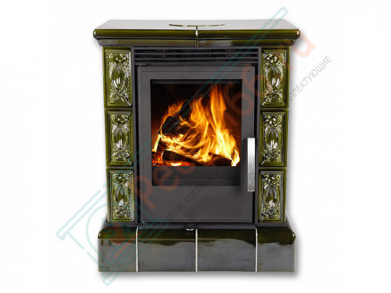 Керамическая печь Helvetia KPI, кафельный цоколь, Т/О 6.9 кВт, 2-цвета (ABX)