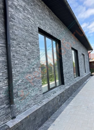 Плитка Мрамор древесный серый 600 x 150 x 15-20 мм (0.54 м2 / 6 шт)