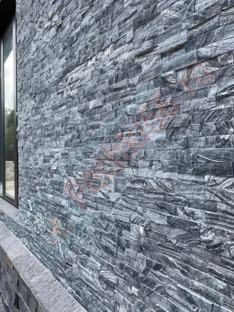 Плитка Мрамор древесный серый 600 x 150 x 15-20 мм (0.54 м2 / 6 шт)