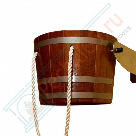 Обливное ведро Перевертыш 14,5 л, порода дерева камбала (Blumenberg)