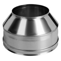 Конус на трубу с изол (НЕРЖ-321/0,5-НЕРЖ-439/0,5) d-150/230 (Дымок-Lux) Конус на трубу с изол (НЕРЖ-321/0,5-НЕРЖ-439/0,5) d-150/230 (Дымок-Lux)