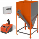 ​​​Пеллетная горелка 26 Норма 2.0​​ (горелка+пу+механизм+напольный бункер) (Теплодар)