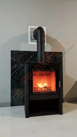 Печь-камин Мета-Бел Севан 7 под ключ (монтаж 12.2023)