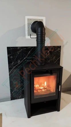Печь-камин Мета-Бел Севан 7 под ключ (монтаж 12.2023)