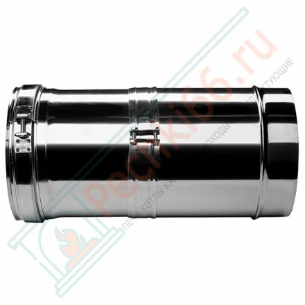 Труба V50R телескопическая с изол L=260-380 (AISI-321/0,5-AISI-304/0,5) d-150/250 (Вулкан)