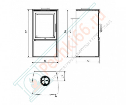 Печь-камин Aura 3 (Varde)