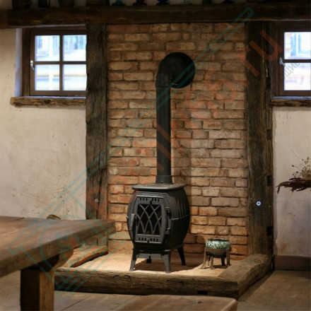 Чугунная печь Бахта, черная (ProMetall)