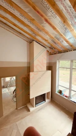 Каминная топка Астов ПС 800 под ключ (монтаж 05.2022)