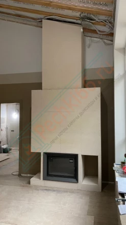 Каминная топка Астов ПС 800 под ключ (монтаж 05.2022)