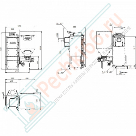 Котел с автоматической подачей топлива Twist 32 (Zota) 32 кВт
