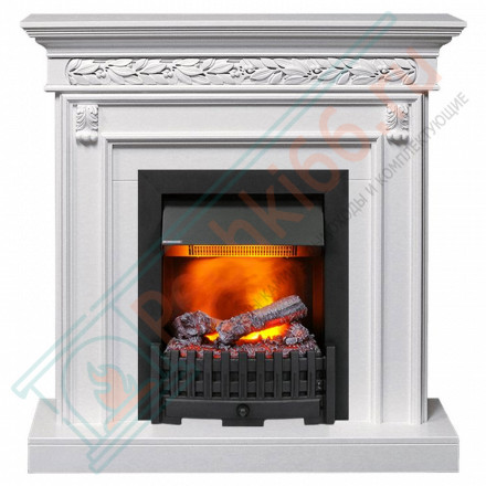 Каминокомплект Valletta - Белый (Ширина 1040 мм) с очагом Danville Black FB2