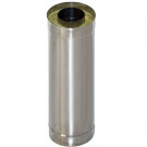 Сэндвич труба для дымохода L=1.0 м (НЕРЖ-439/1,0-НЕРЖ-439/0,5) d-200/280 (УМК)