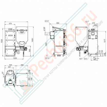 Автоматический котел Cuba 25 (Zota) 25 кВт
