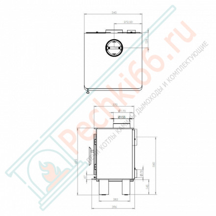 Печь-камин BERGEN (Nordpeis)