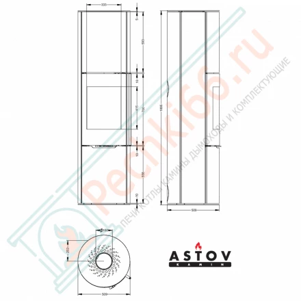 Печь-камин R1.0 XXXL Plus (Астов)