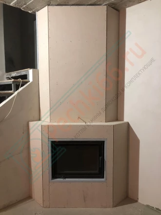 Каминная топка Астов ПС 700 под ключ (монтаж 12.2024)