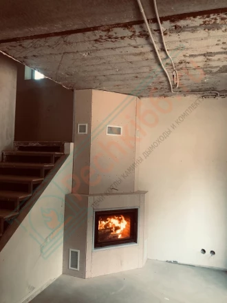 Каминная топка Астов ПС 700 под ключ (монтаж 12.2024)