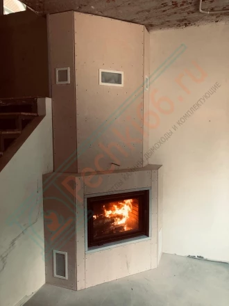 Каминная топка Астов ПС 700 под ключ (монтаж 12.2024)