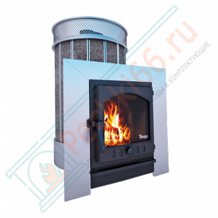 Печь для бани Услада Керама, КТК, с чугунной дверцей (Жара)