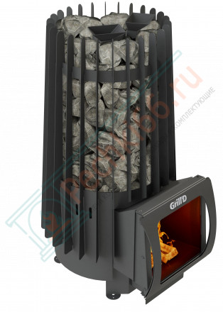 Дровяная банная печь Grill'D Cometa 180 Vega Short Window Max