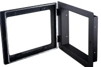 Дверца каминная стальная 435x435, с поддувалом (Россия)