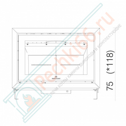 Каминная топка SCREEN UP 80 (EdilKamin) 12 кВт