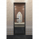 Стеклянная дверь DoorWood «Хамам Прозрачная» в черном профиле 2100х900 (по коробке) Стеклянная дверь DoorWood «Хамам Прозрачная» в черном профиле 2100х900 (по коробке)