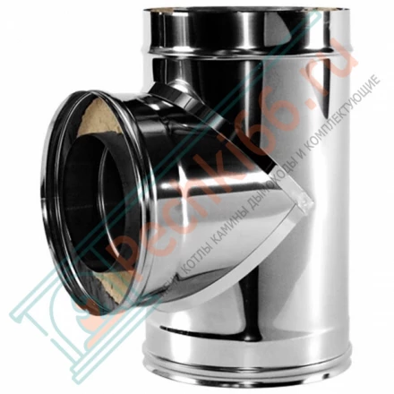 Тройник 90° V50R с изол (AISI-321/0,5-ОЦИНК-RAL/0,5) d-180/280 (Вулкан)