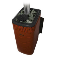 Печь для бани Гейзер XXL 2017 Inox Витра ЗК терракота (T.M.F) до 24 м3