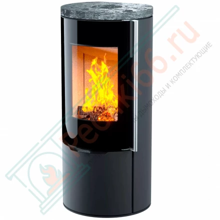 Печь камин R1 Plus на дровнике, c прямой задней стенкой (Астов)