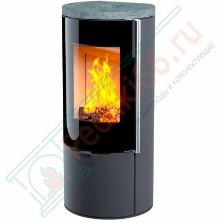 Печь камин R1 Plus на дровнике, c прямой задней стенкой (Астов)