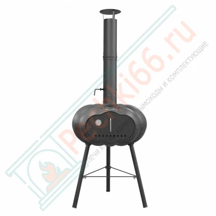 Печь для пиццы (из чугуна) с шамотной вставкой, высокая (Везувий)