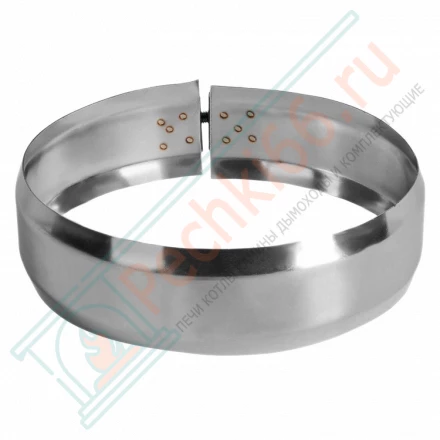 Хомут обжимной (НЕРЖ-439/0,5) d-200 (Дымок)