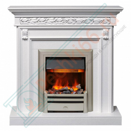 Каминокомплект Valletta - Белый (Ширина 1040 мм) с очагом Chesford