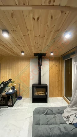 Печь-камин Мета-Бел Севан 9 под ключ (монтаж 11.2023)