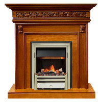 Каминокомплект Valletta - Орех с очагом Cavendish