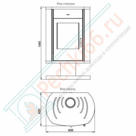 Печь-камин Сибирь-10 (НМК) до 200 м3