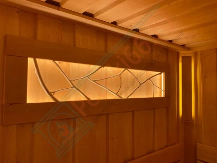 Светильник Woodson FIJI Line угловой со светодиодной лентой, Липа (24V)