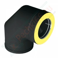 Отвод 90° V50R с изол (AISI-321/0,8-ОЦИНК-RAL/0,5) d-160/260 (Вулкан)