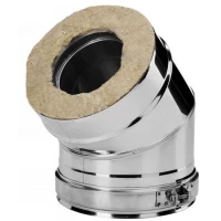 Отвод 30° V50R с изол (AISI-310S/0,8-AISI-304/0,5) d-300/400 (Вулкан-Cerablanket)