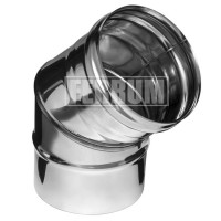 Колено 45° (НЕРЖ-430/0,5) d-80 (Ferrum GS)