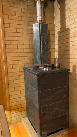 Печь для бани Сочи ИзиСтим в талькохлорите, (монтаж 11.2024)