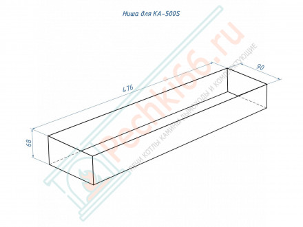 Каминный адаптер D85-500S (Lux Fire)
